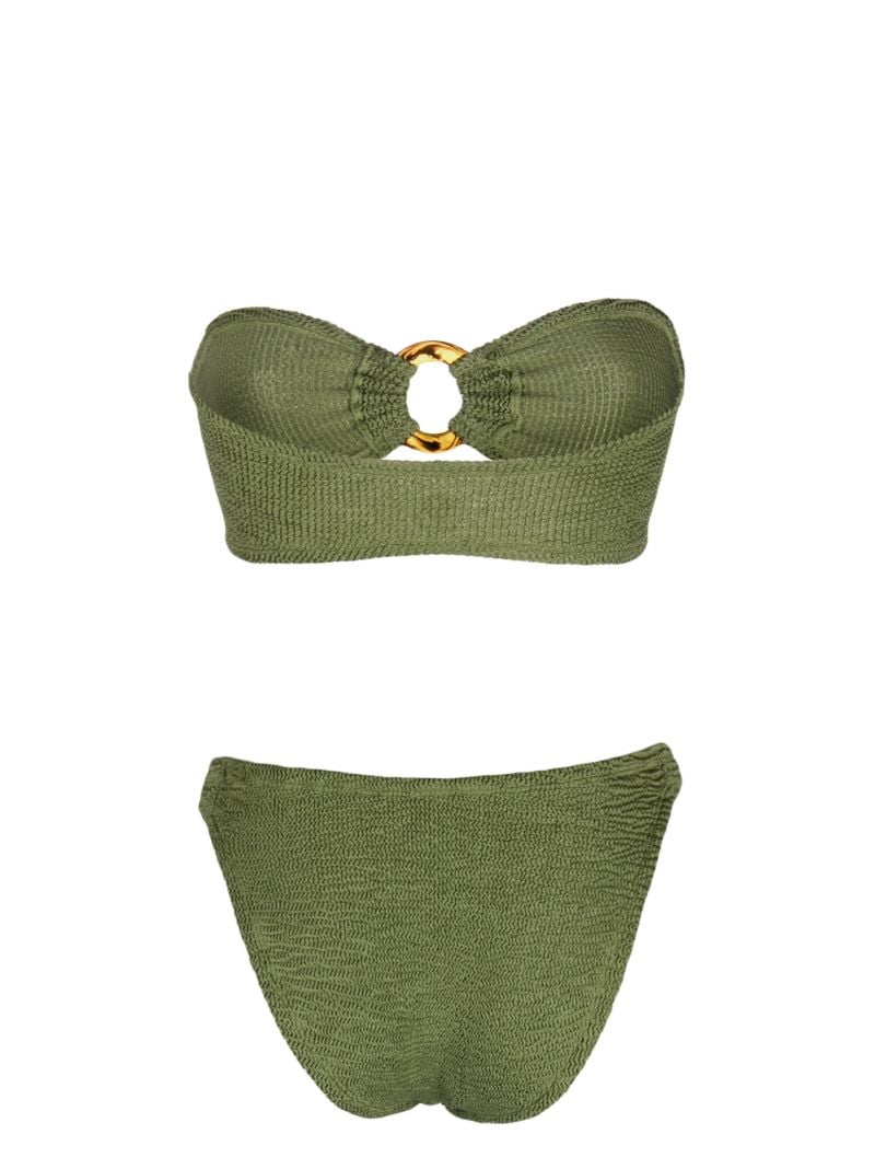 Green Gloria Crinkled Bikini