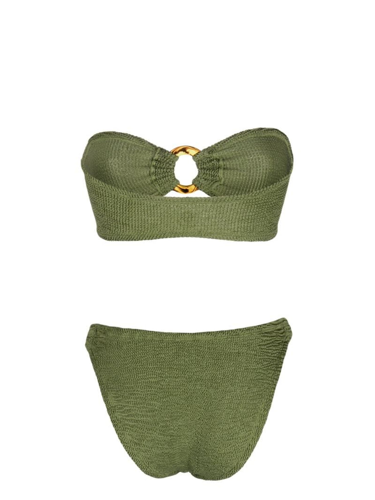 Green Gloria Crinkled Bikini