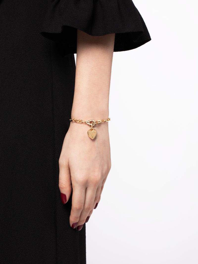 18k Yellow Gold Sister Hooks Mixed Clip Diamond Bracelet