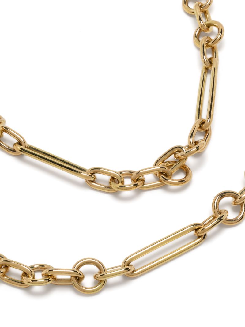 18k Yellow Gold Sister Hook Diamond Necklace