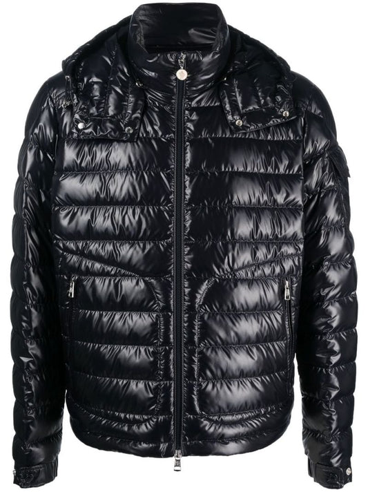 Black Lauros Hooded Quilted Acket