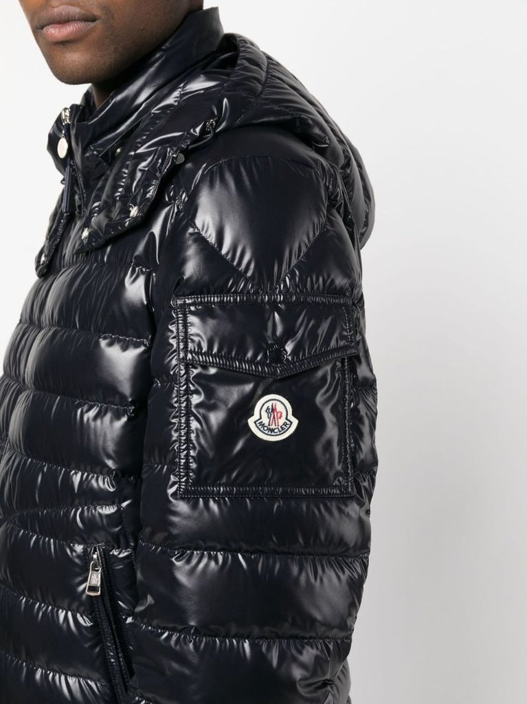Black Lauros Hooded Quilted Acket