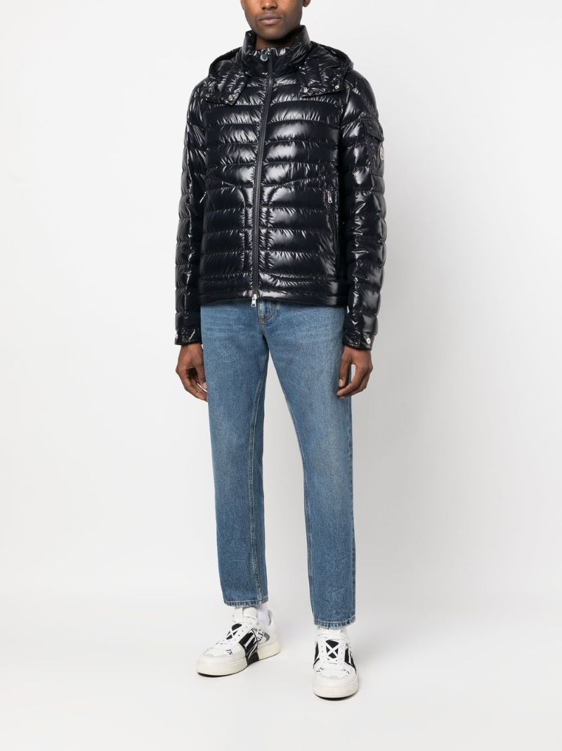 Black Lauros Hooded Quilted Acket