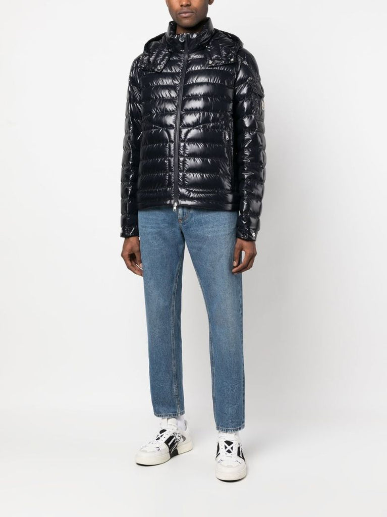 Black Lauros Hooded Quilted Acket