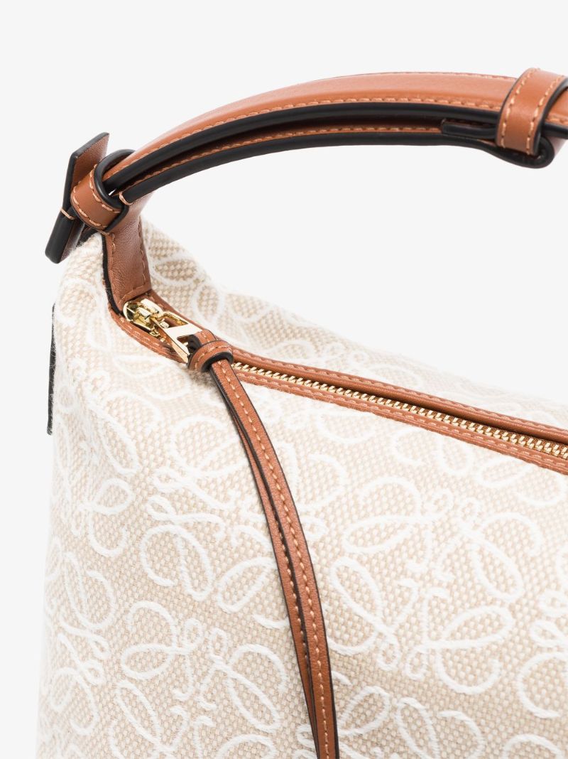 Neutral Cubi Small Anagram Jacquard Shoulder Bag