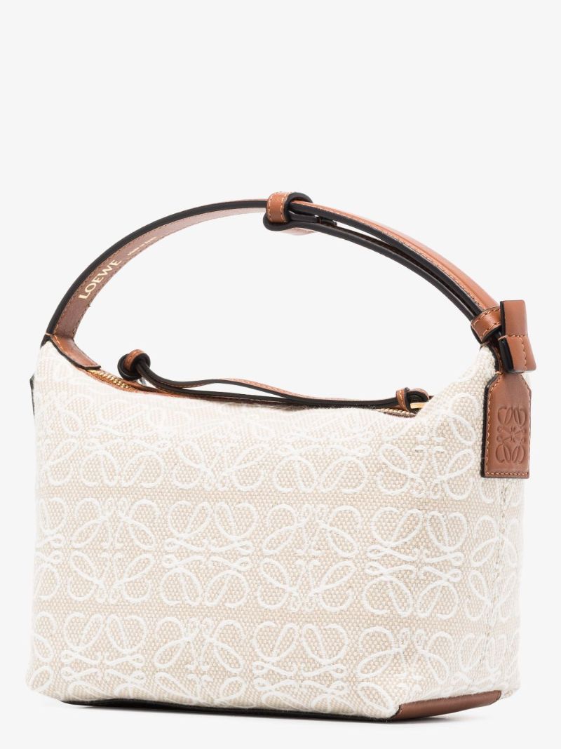 Neutral Cubi Small Anagram Jacquard Shoulder Bag