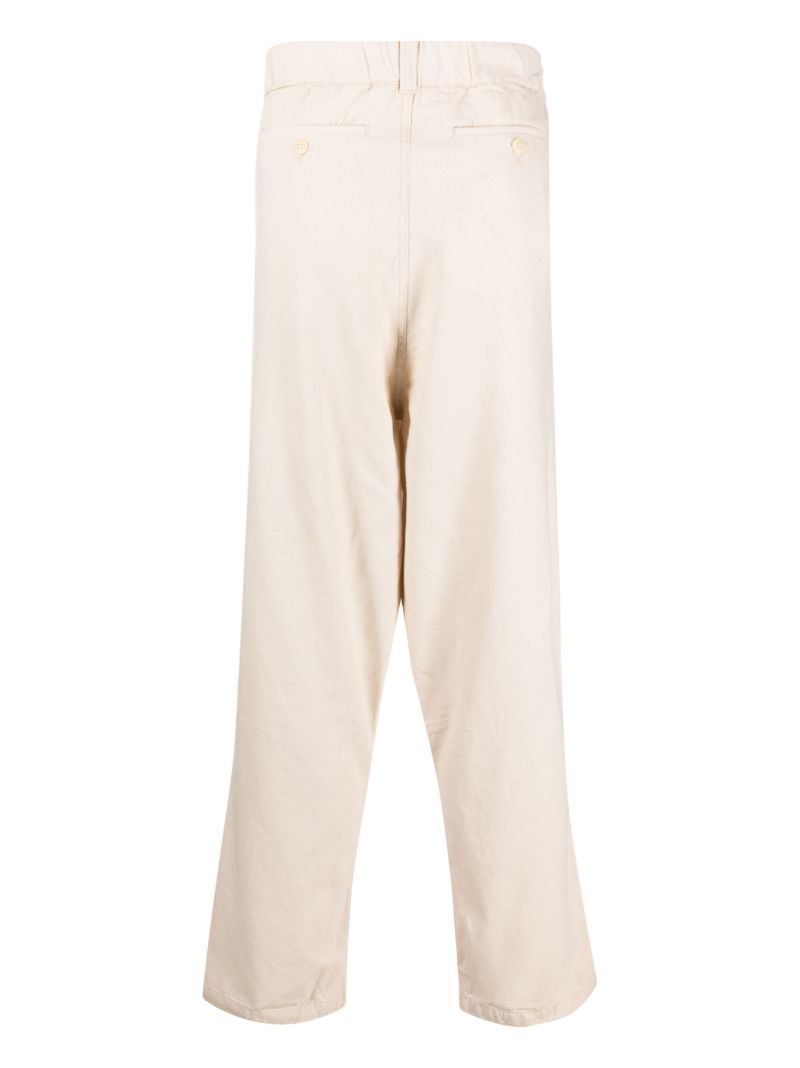 Neutral Mid-rise Cropped Trousers