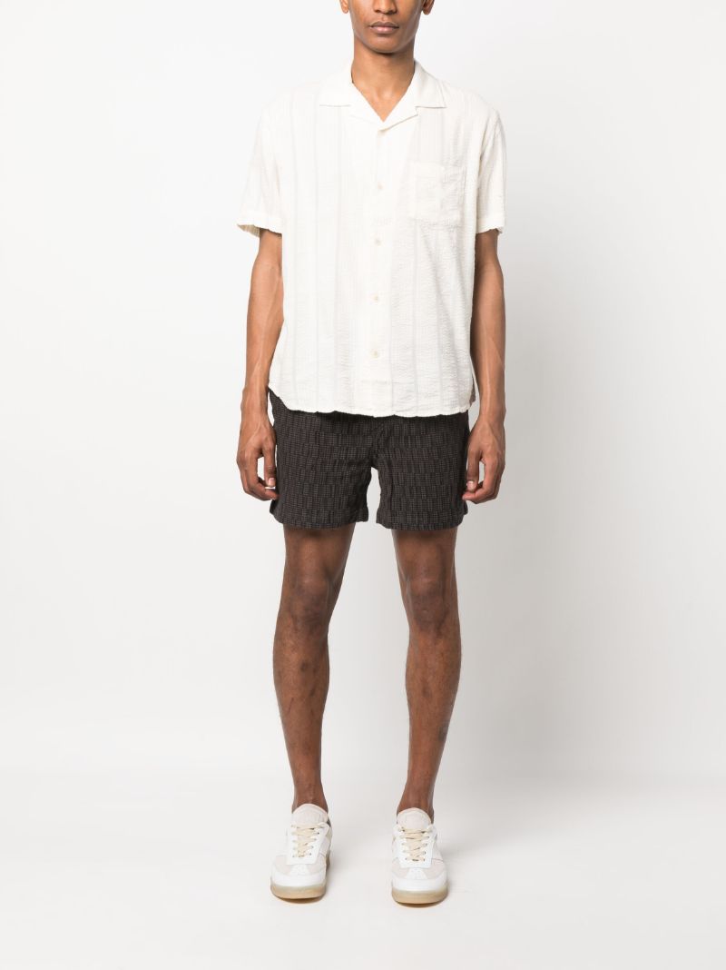 White Striped Short Sleeve Shirt