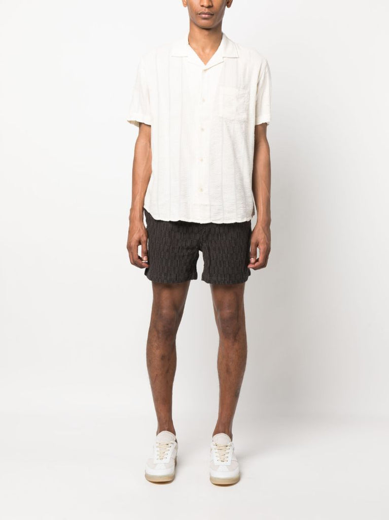 White Striped Short Sleeve Shirt