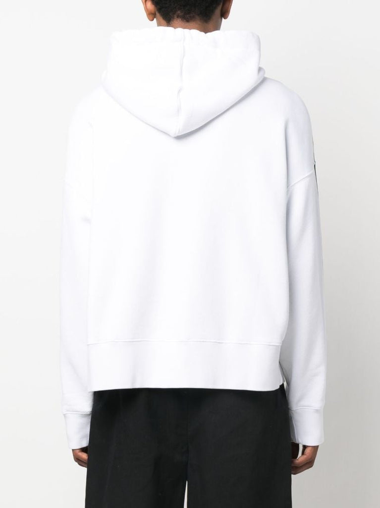 White Miami Cotton Hoodie