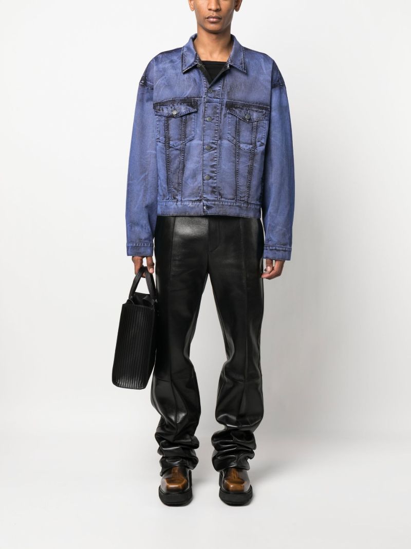 Blue Fade Effect Denim Jacket