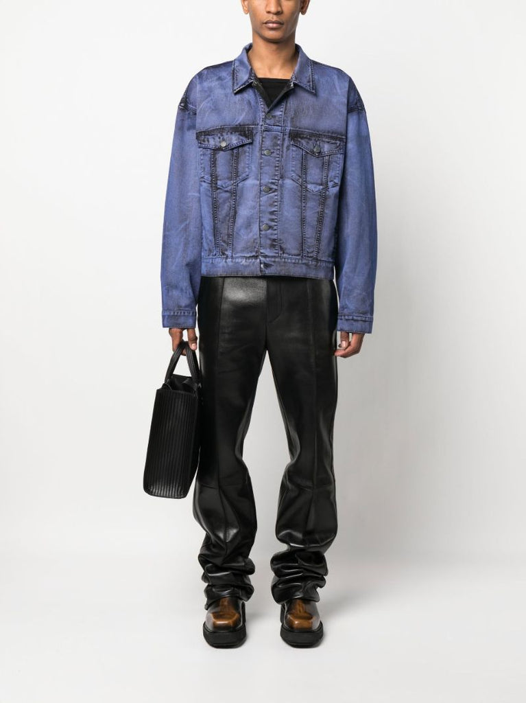Blue Fade Effect Denim Jacket