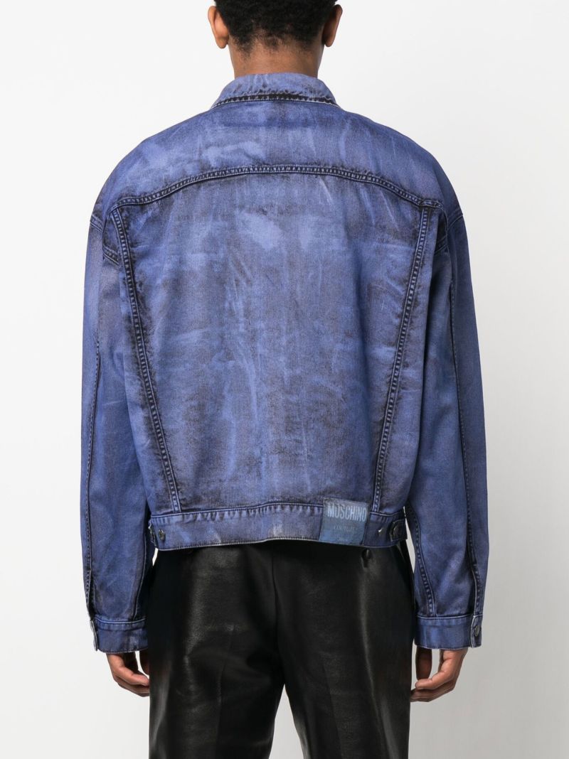 Blue Fade Effect Denim Jacket
