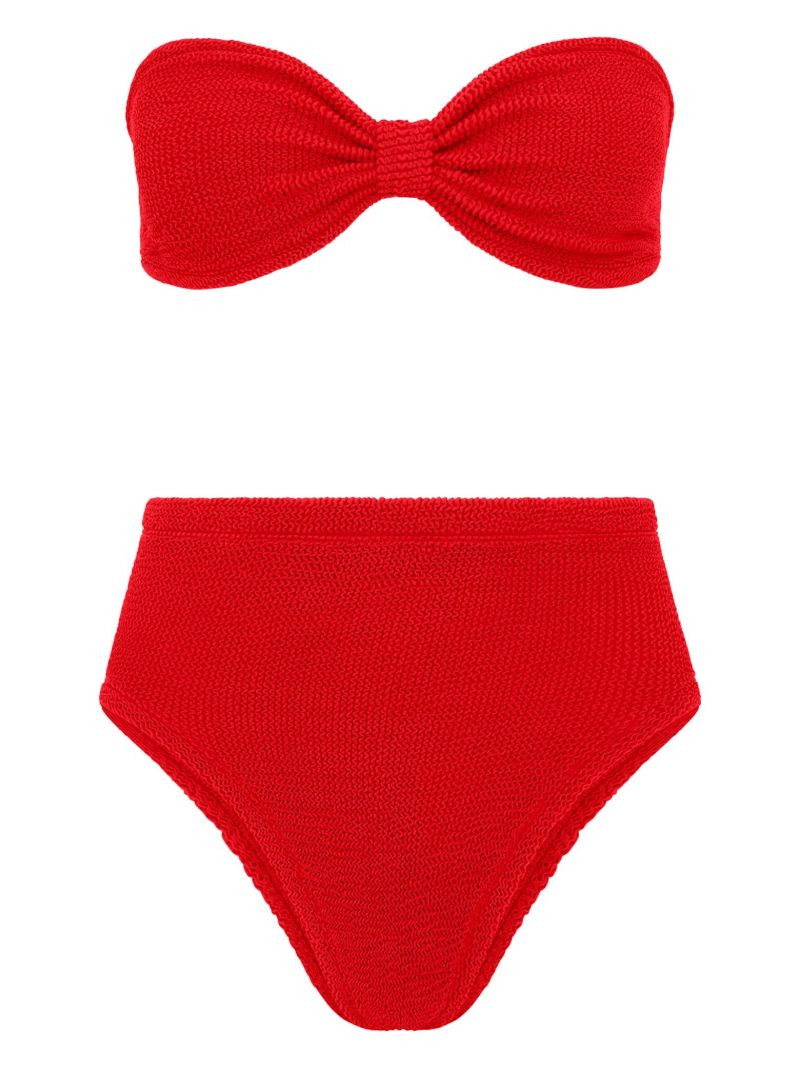 Red Ruby Crinkle Bikini