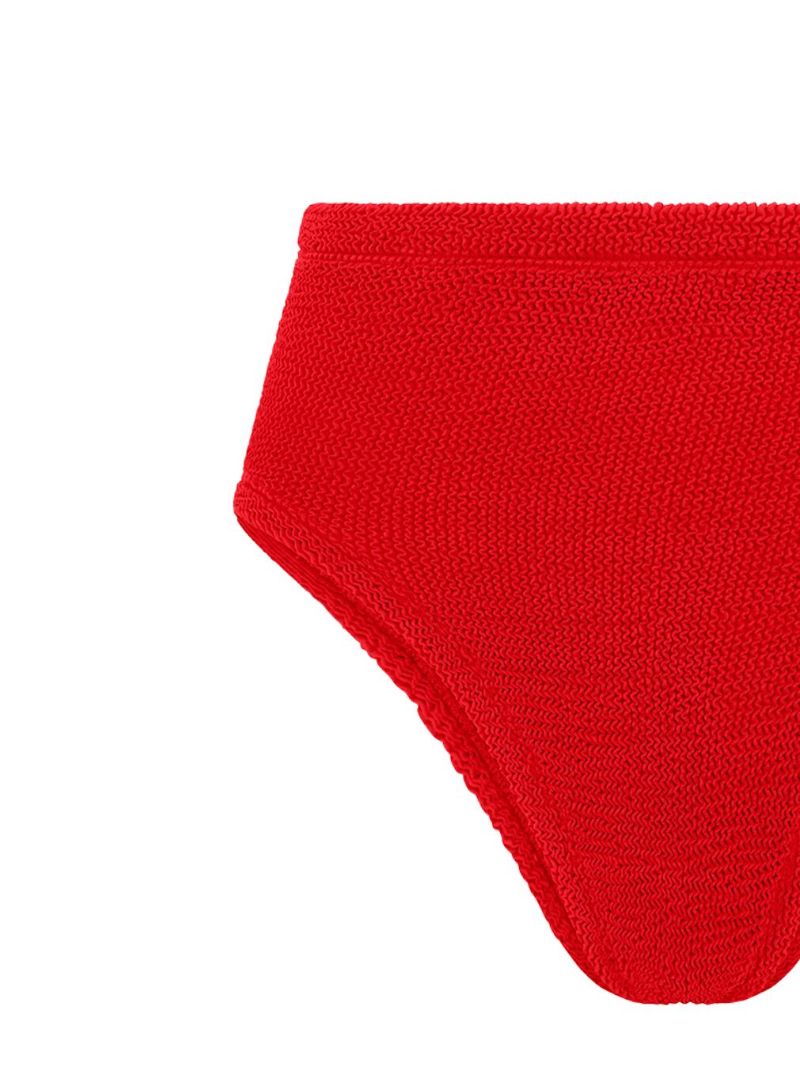 Red Ruby Crinkle Bikini