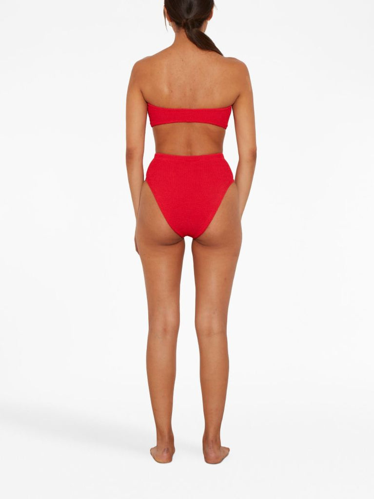 Red Ruby Crinkle Bikini