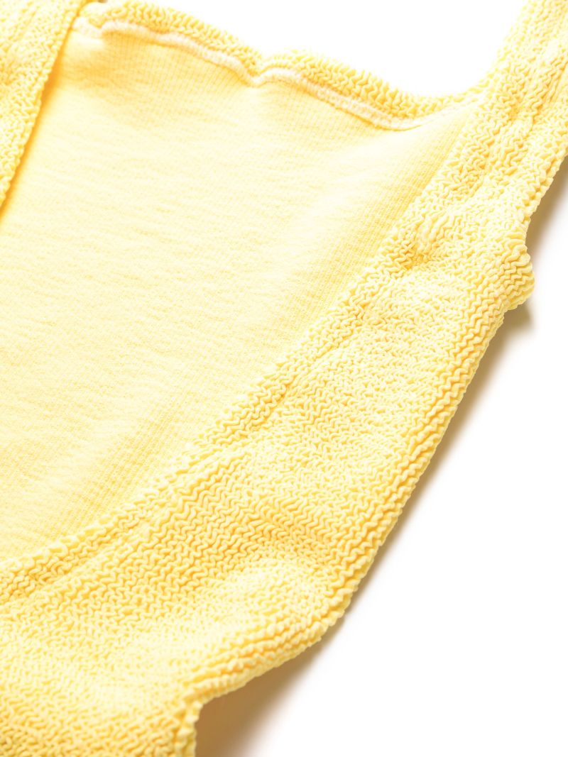 Yellow Crinkle Swimsuit