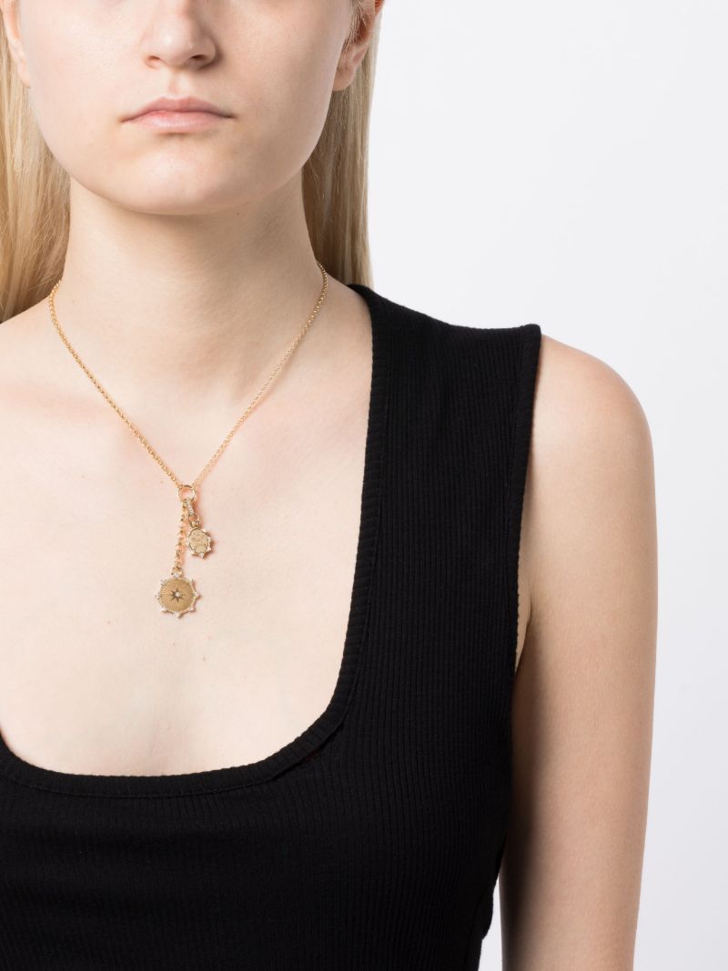 18k Yellow Gold Spark Love Diamond Necklace