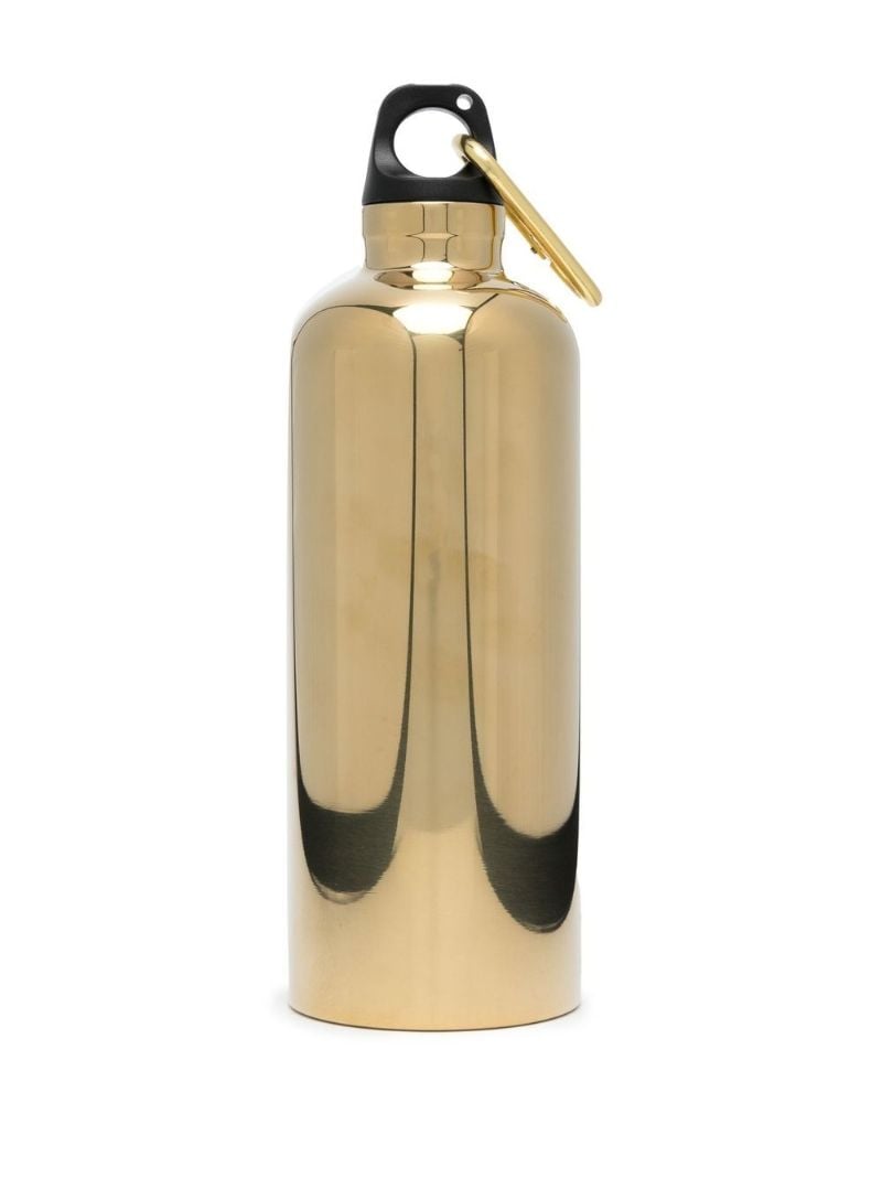 Gold-tone Logo Print Water Bottle