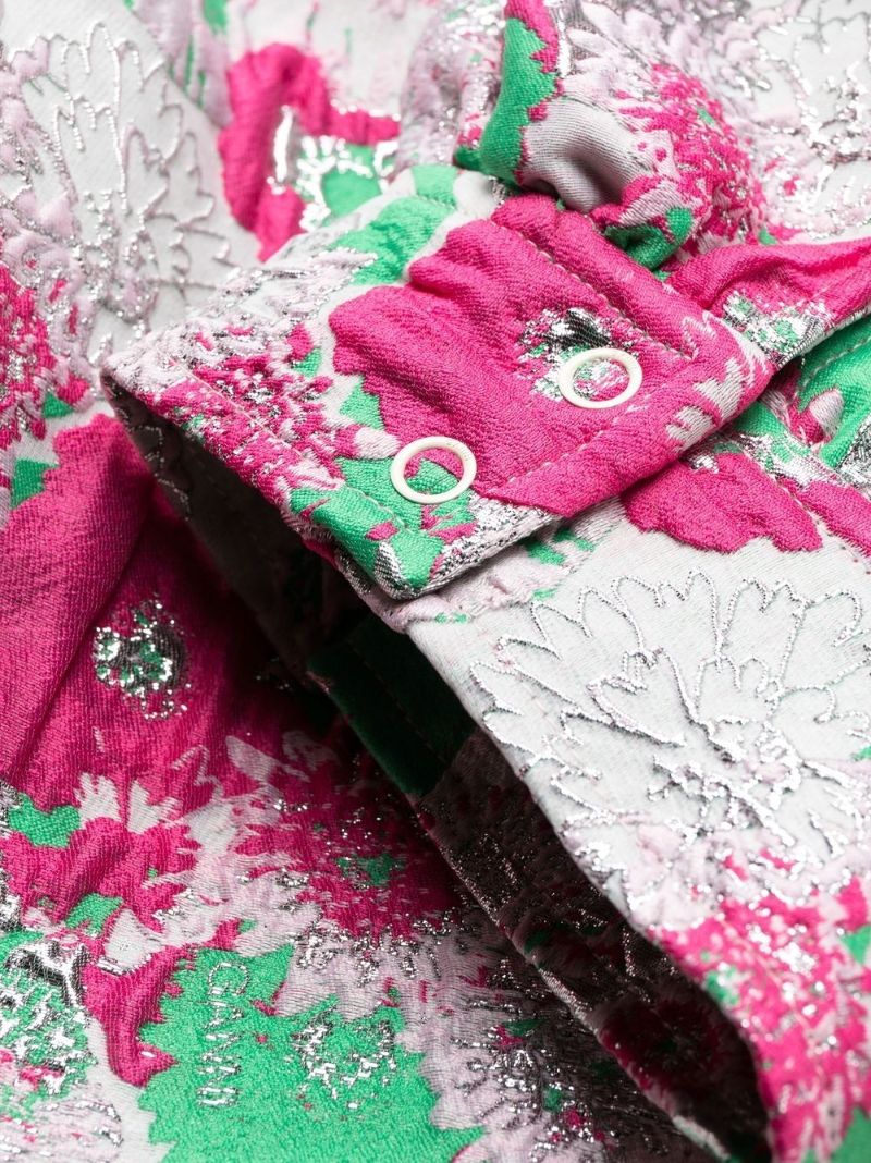 Pink Floral Print Mini Dress
