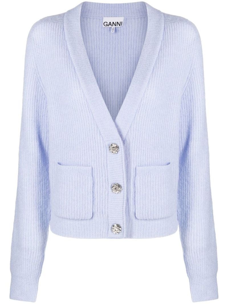 Blue Knitted Cardigan