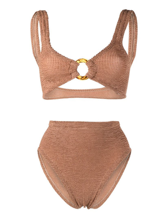 Brown Nadine Crinkle Bikini