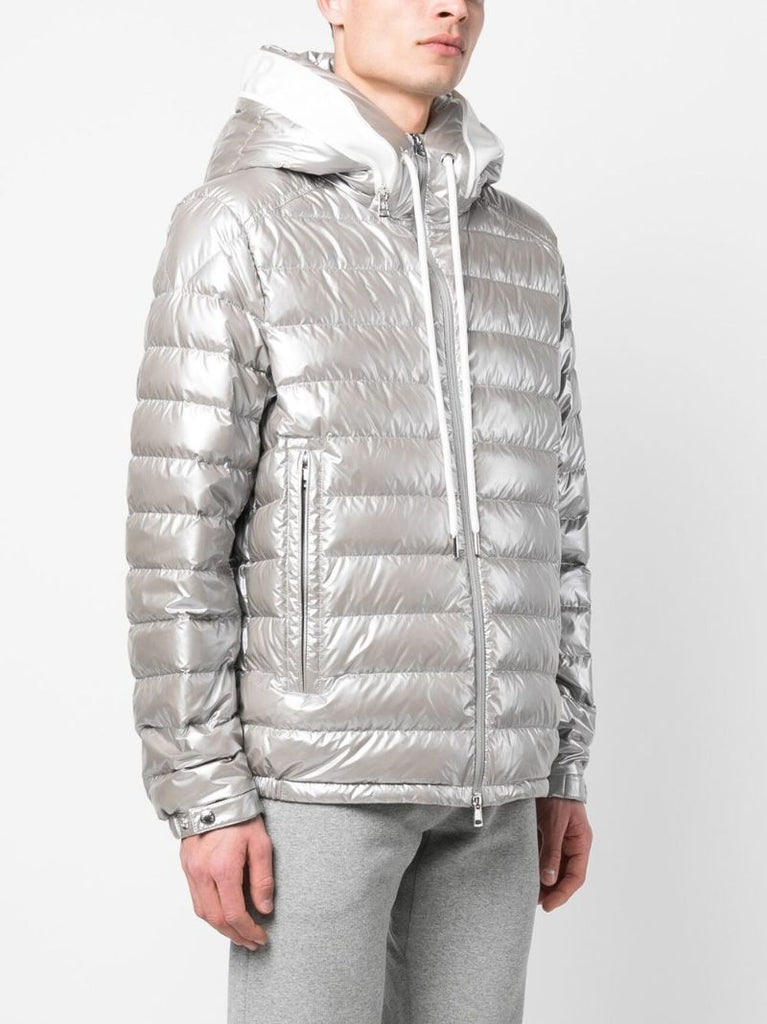 Grey Akinari Hooded Down Jacket