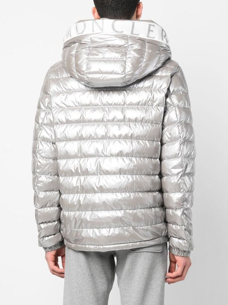 Grey Akinari Hooded Down Jacket