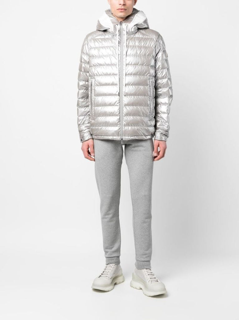 Grey Akinari Hooded Down Jacket