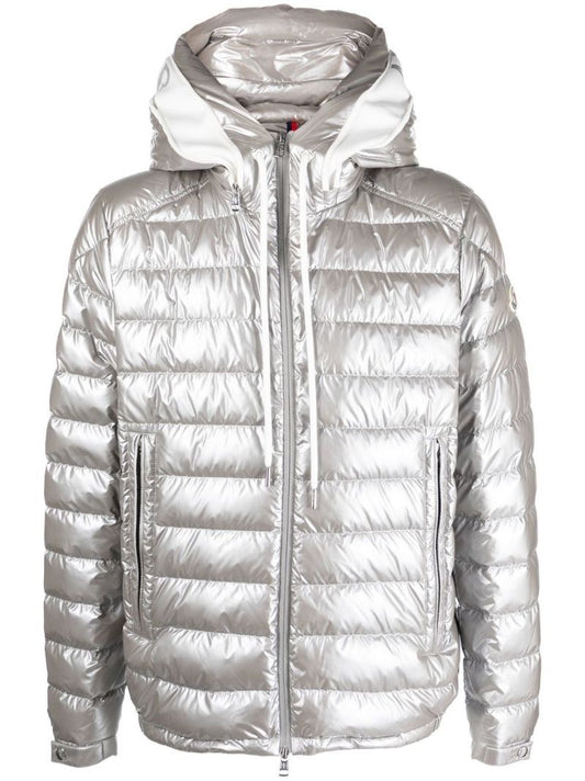 Grey Akinari Hooded Down Jacket