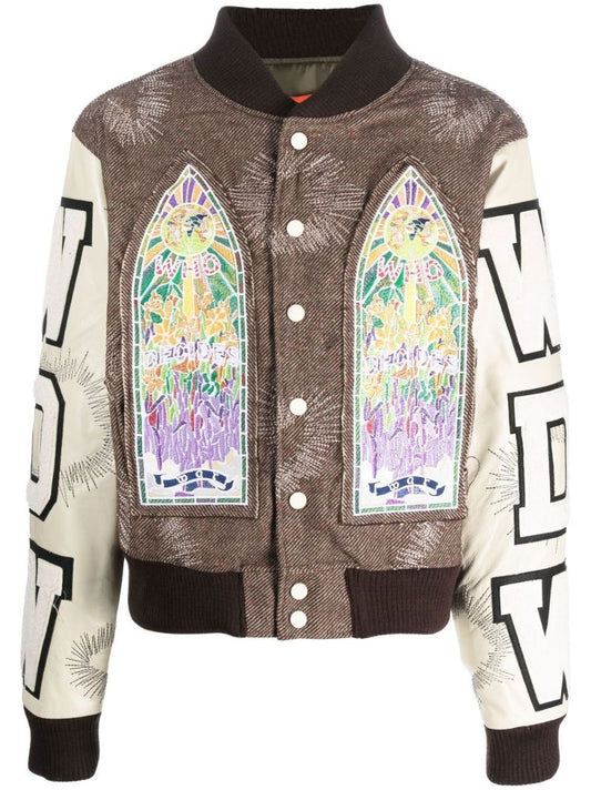 Neutral Namesake Varsity Jacket