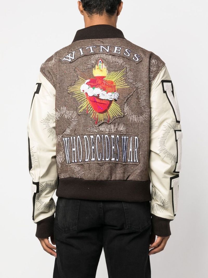 Neutral Namesake Varsity Jacket