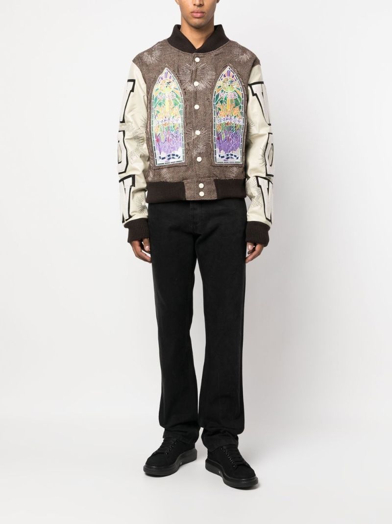 Neutral Namesake Varsity Jacket