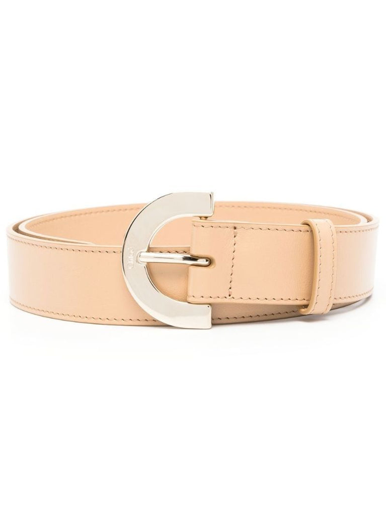Brown Logo Leather Belt