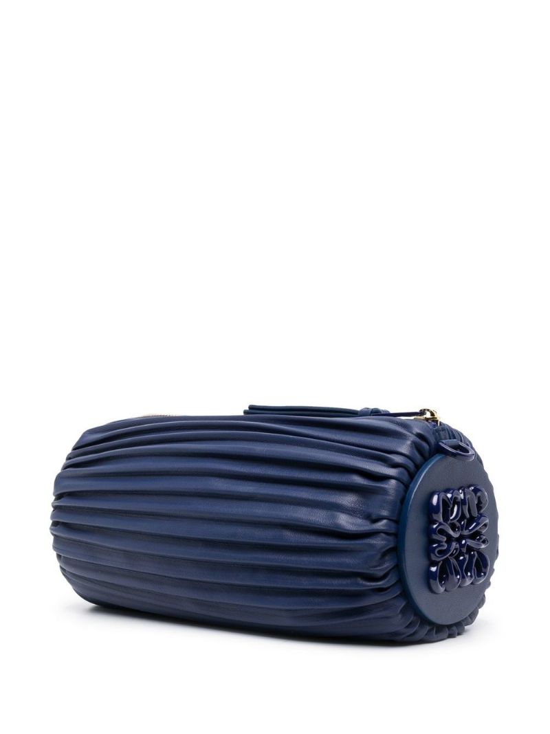Blue Bracelet Pleated Shoulder Bag