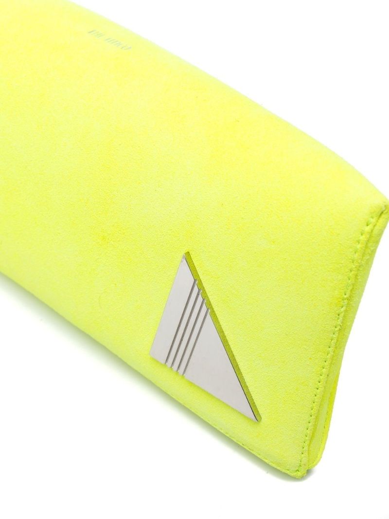 Yellow 8:30pm Suede Clutch Bag