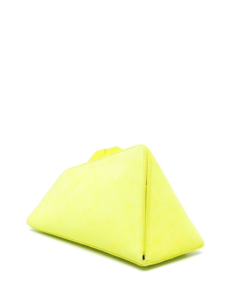 Yellow 8:30pm Suede Clutch Bag