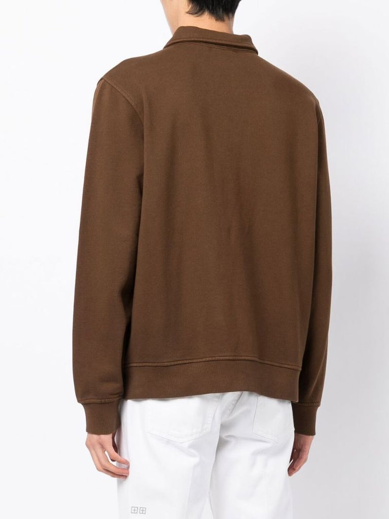 Brown Sugden Collared Sweatshirt