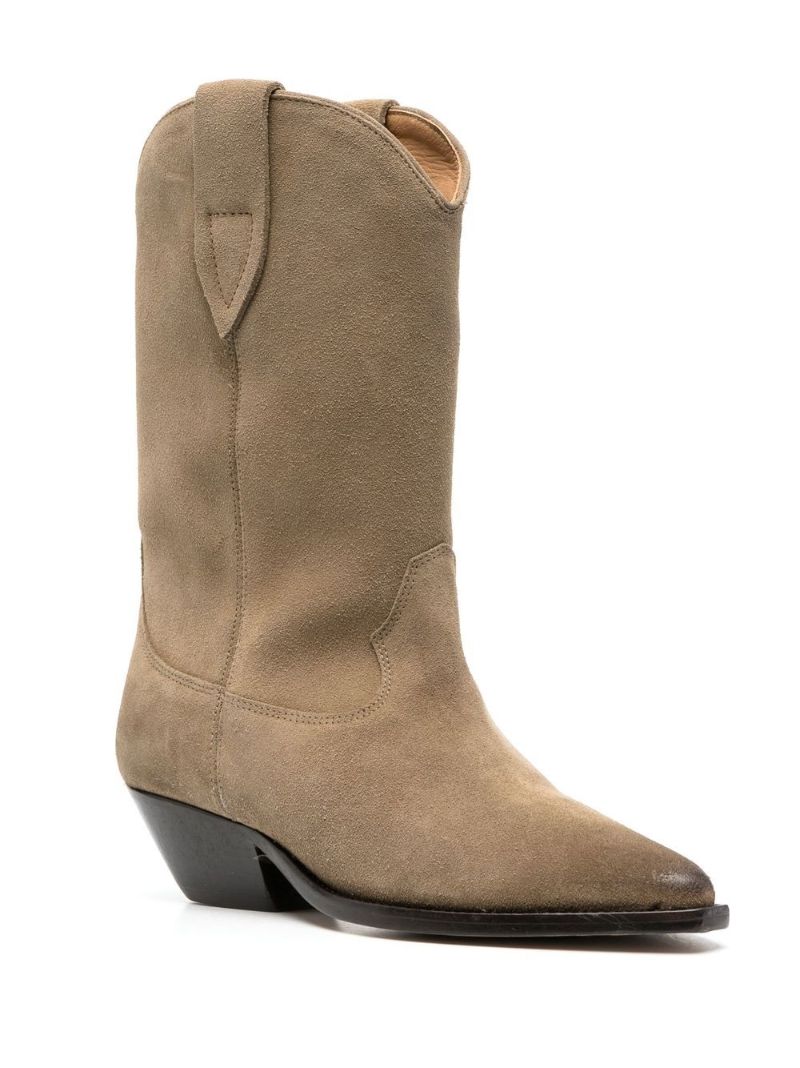 Brown Duerto Suede Ankle Boots