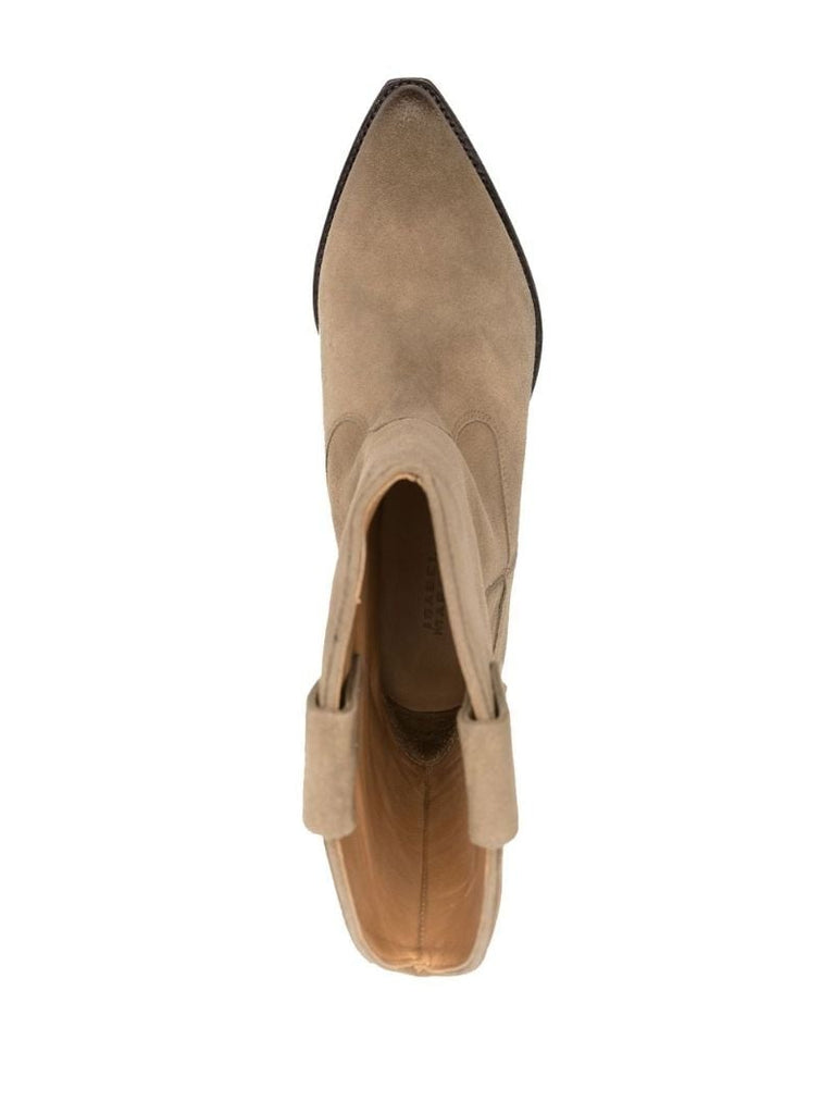 Brown Duerto Suede Ankle Boots