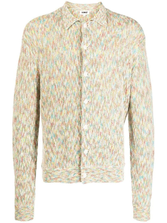 Yellow Rat Pack Slub Knit Cardigan