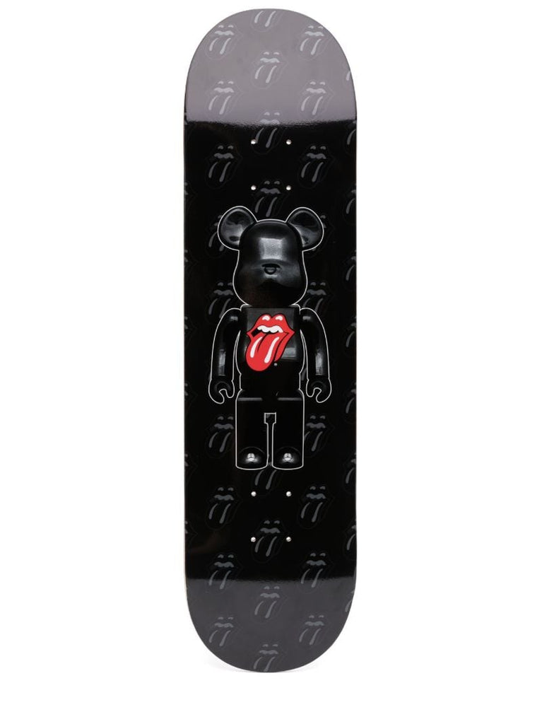 Black Be@rbrick Rolling Stones Skateboard