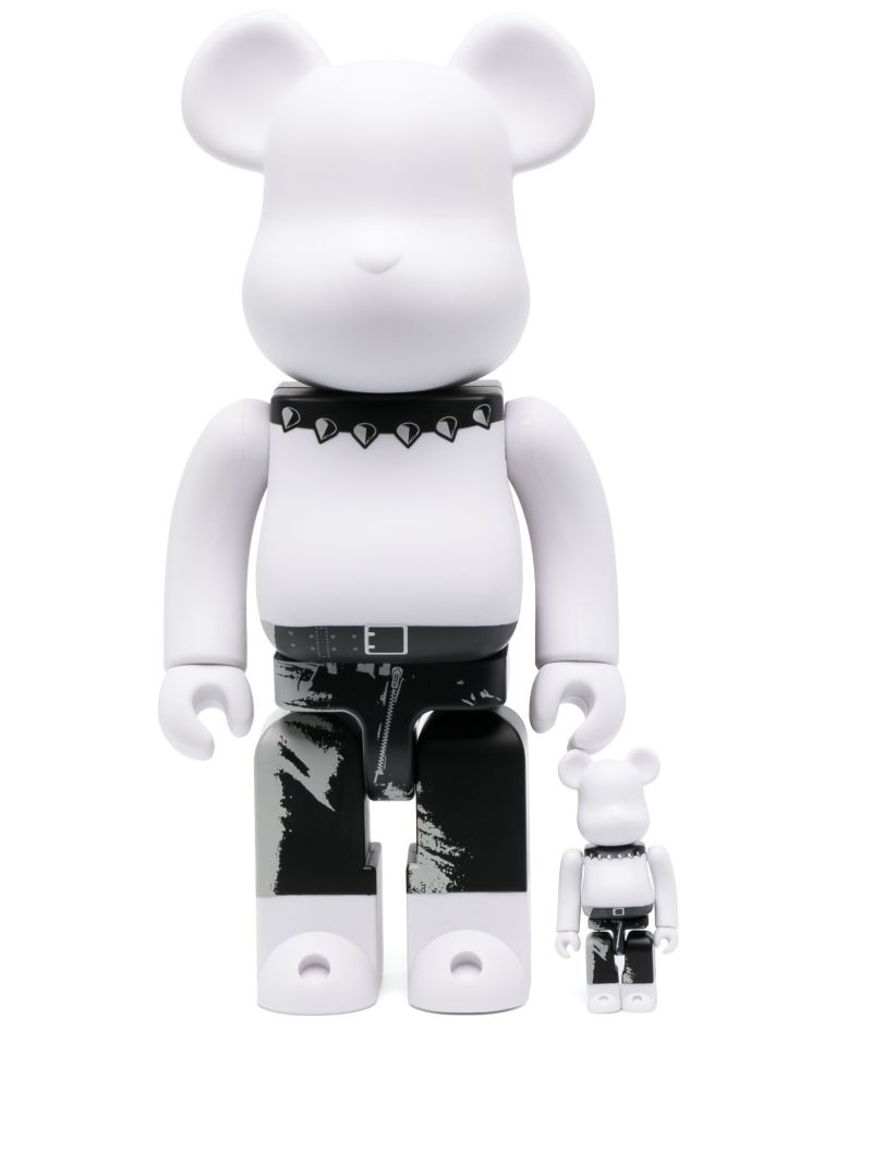 White Bearbrick X Andy Warhol X the Rolling Stones (sticky Fingers) 100% and 400% Set