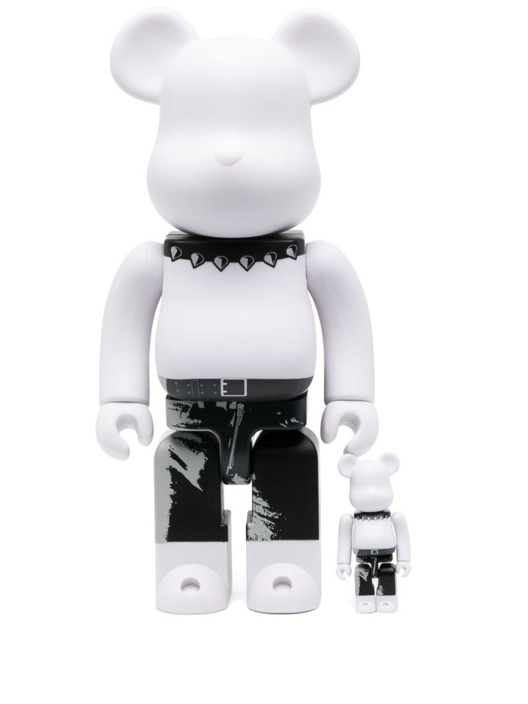 White Bearbrick X Andy Warhol X the Rolling Stones (sticky Fingers) 100% and 400% Set