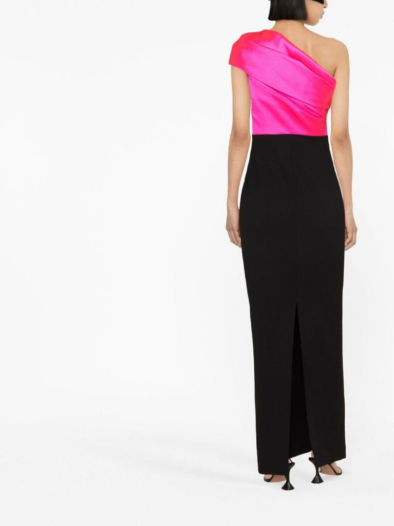 Black Selia One-shoulder Maxi Dress