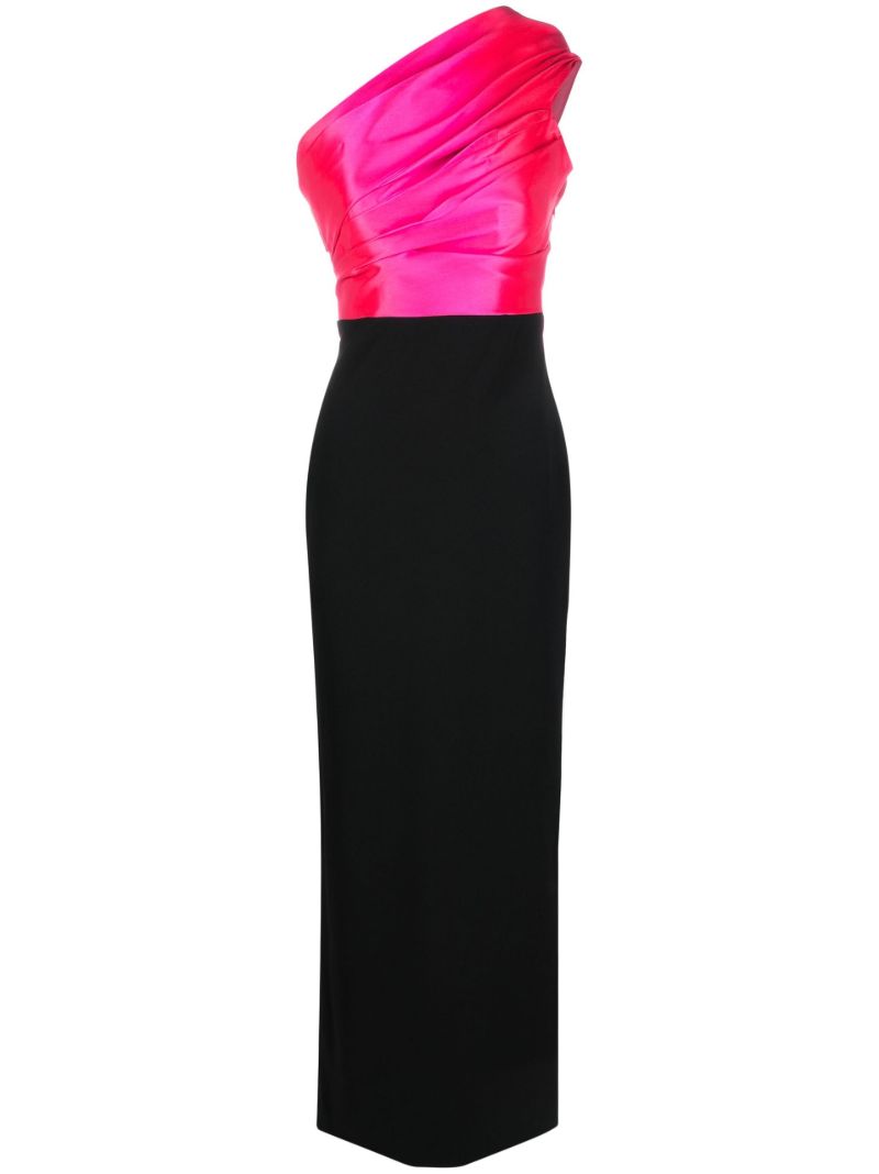 Black Selia One-shoulder Maxi Dress