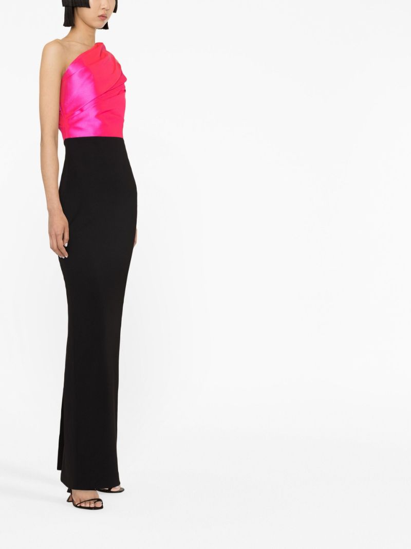 Black Selia One-shoulder Maxi Dress