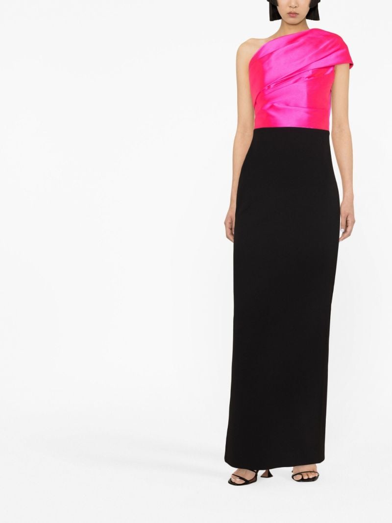 Black Selia One-shoulder Maxi Dress