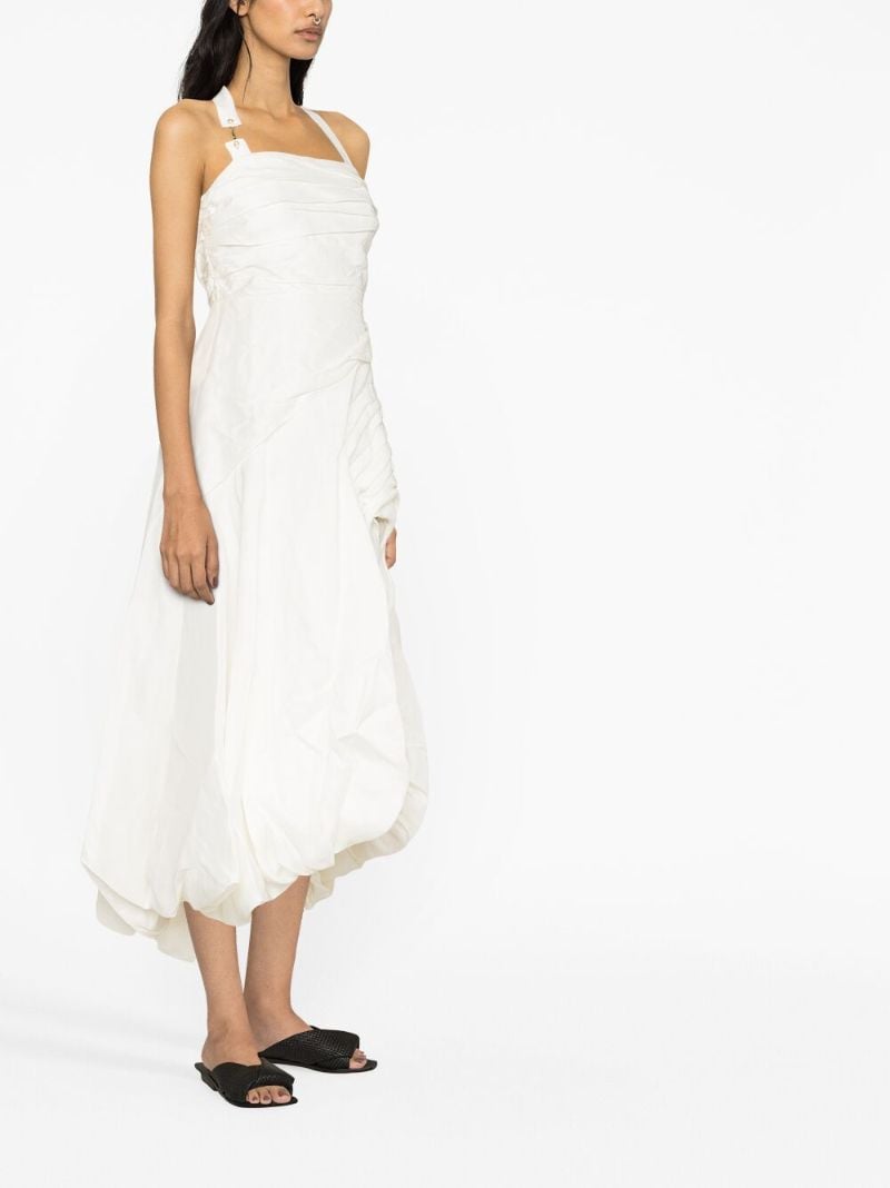 White Mika Halterneck Midi Dress