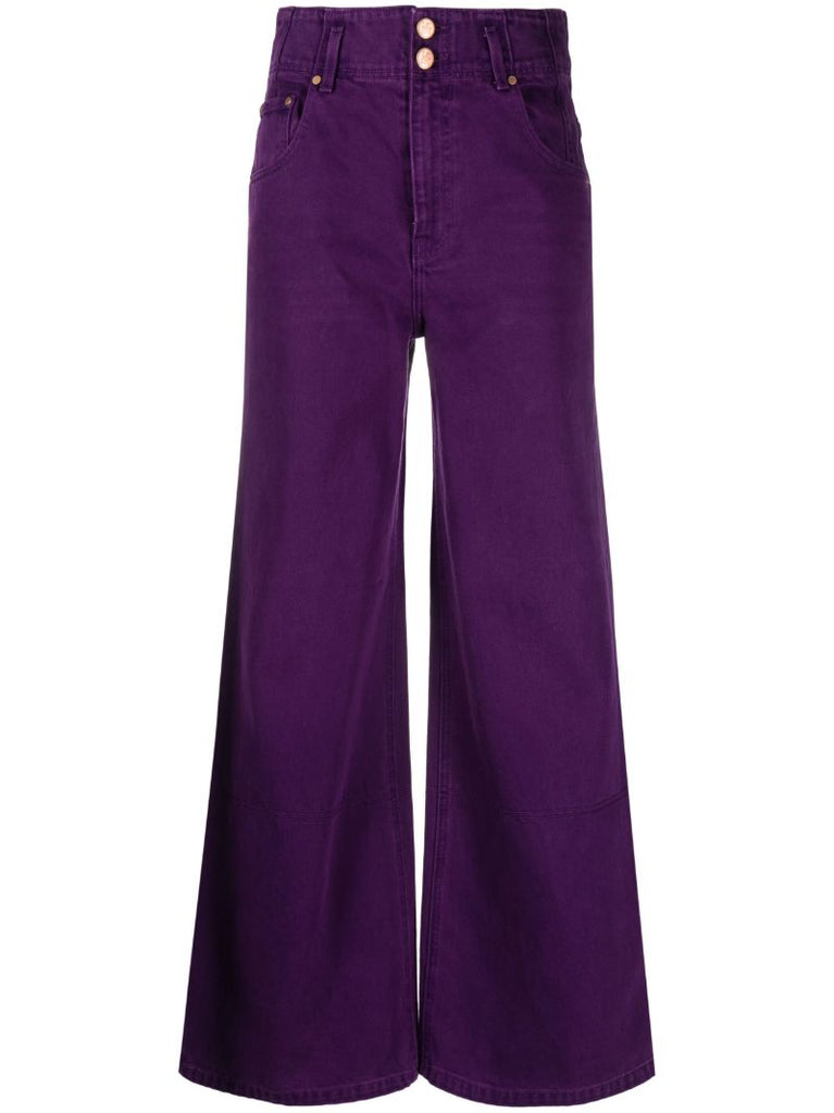 Purple the Margot Wide-leg Jeans